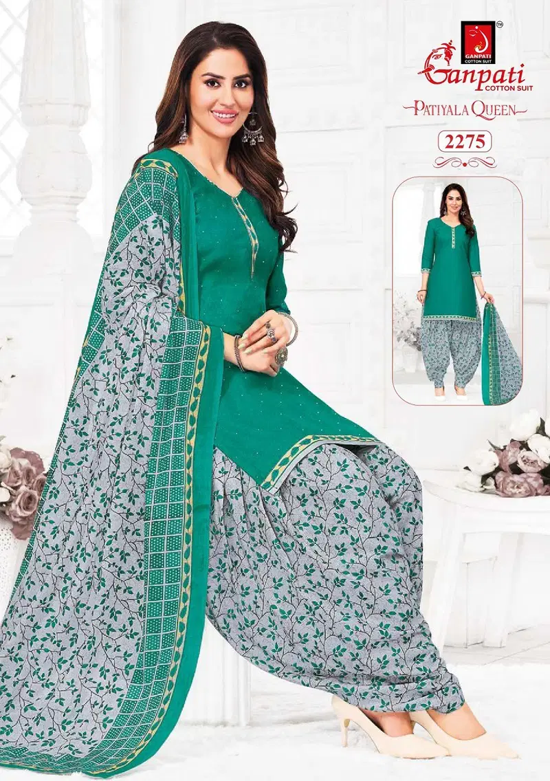 Patiyala Queen Vol 11 By Ganpati Cotton Kurti With Bottom Dupatta Suppliers In India